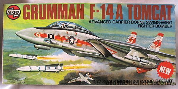 Airfix 1/72 Grumman F-14A Tomcat - VF-2 USS Enterprise or VF-1 Wolfpack, 05013-1 plastic model kit